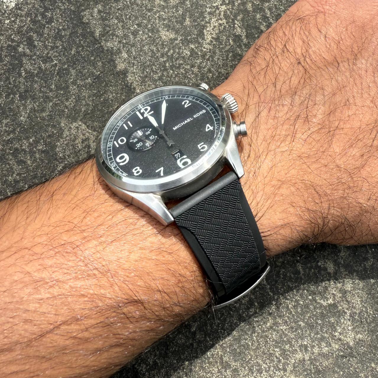 Black Rubber Strap